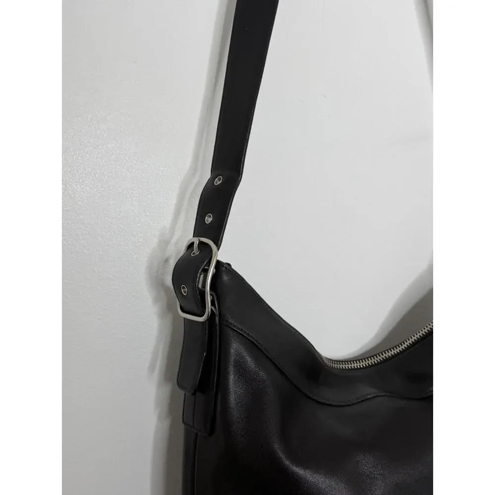 VTG Coach Legacy Slim Gallery Tote 9188 Black Leather Convertible Bag Y2K
